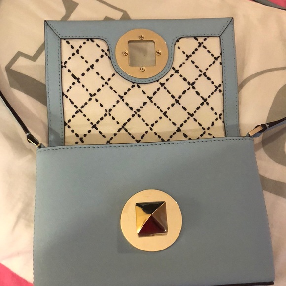 Kate Spade NewburyLane SallyBlue Leather CrossBody - Picture 3 of 5
